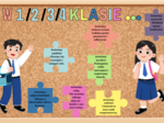 🧩 Gazetka "W 1 /2/3/4 KLASIE..." – zestaw dekoracyjny do klas 1-4 🧩 25 elementów do druku | Format A4 i mniejszy