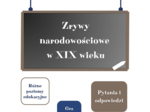 Gra planszowa - Zrywy narodowościowe w XIX wieku