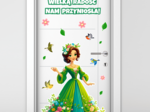 PANI WIOSNA - DEKORACJA NA DRZWI