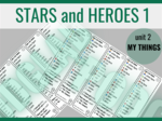 Stars and Heroes 1 unit 2 – zakładki do książki