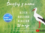 Dzień Bociana Białego - 31 maja - kolorowanka