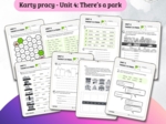 New English Adventure 3 – Unit 4: There's a park – Karty pracy dla klasy 3
