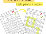 LICZBA PIERWSZA I ZŁOŻONA - prawda/fałsz - kolorowanka