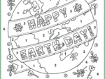 Kolorowanka z okazji Dnia Ziemi
