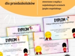 Dyplom _ Zestaw 4 dyplomów z języka angielskiego dla przedszkolaków