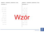 Dodawanie i odejmowanie jednomianów (liczby dziesiętne) | matematyka, algebra | 26 kolumn