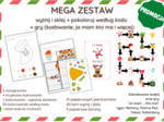 Mega zestaw: wytnij i sklej + pokoloruj według kodu + Świąteczny zestaw gier (kodowanie, ja mam kto ma i więcej)
