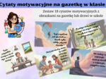 Gazetka motywującą z cytatami