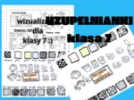 UZUPEŁNIANKI - Notatki wizualne dla klasy 7 SP z angielskiego Alicja Soszka