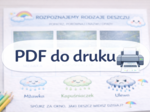 Karta pracy: Rozpoznaj rodzaje deszczu