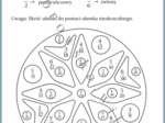 Skracanie ułamków - kolorowanie