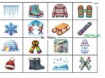 BINGO - Im Winter (słówka związane z zimą)