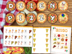 Dzień Pizzy. Girlanda. Zadania. Dyplom. Przypinki. Bingo