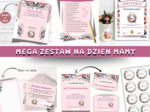 Zestaw na Dzień Mamy : Zaproszenie na dzień Mamy, Kartki na dzień mamy, Certyfikat dla Mamy, Kotyliony dla Mamy ❤️