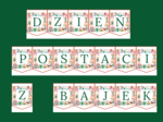 DZIEŃ POSTACI Z BAJEK – biblioteka – świetlica – przedszkole - GIRLANDA – gazetka – wersja 1