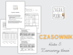 Czasownik (tryby, formy fleksyjne, formy nieosobowe, pisownia -by) - kartkówka dla kl. 5 (do podręcznika "Zamieńmy słowo" WSiP) + wersje dla uczniów ze SPE