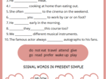 Present Simple worksheet