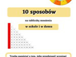 Tabliczka mnożenia - 10 skutecznych sposobów w szkole i w domu.