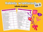 Kobiety w lekturach – karta pracy cz. 3