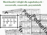 Sketchnotka/wklejka informacyjna - rzeczowniki, czasowniki, przymiotniki