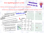 Tabliczka mnożenia do 50 - gra dydaktyczna 5 w linii