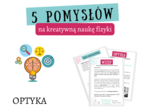5 pomysłów na lekcje OPTYKA - Doświadczenia, Nowe technologie, Sketchnotki, Życiowe zadania, Gry i zabawy. 8 klasa.