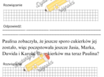 Odejmowanie w zakresie 50. Rozbudowane zadania z treścią- 10 kart pracy.