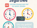 Pełne godziny zegarowe. Karta pracy. Sprawdzian
