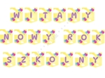 Girlanda, baner "WITAMY NOWY ROK SZKOLNY"