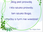 Gazetka, cytaty świętych, dekoracja