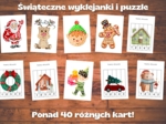 Bożonarodzeniowe wyklejanki i puzzle. Ponad 40 kart pracy!
