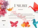 🎎 Dyplomy z okazji Dnia Origami – gotowe do druku!