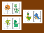 DZIEŃ DINOZAURA - puzzle – układanka- układanki – biblioteka – świetlica – przedszkole – 12 wersji