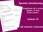 Angielski – Egzamin ósmoklasisty. Uzupełnianie luk w emailu (zadanie 10). 60 ćwiczeń z kluczem odpowiedzi