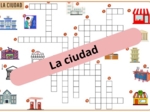 Krzyżówka obrazkowa "La ciudad" (Miasto) - z odpowiedziami