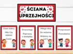 Karty demonstracyjne / pokazowe – Ściana uprzejmości