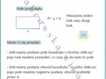 Pole kwadratu i prostokąta - notatka