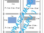 Karta pracy, kartkówka - obliczanie pól prostokątów.