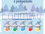 Zimowe ćwiczenia z pomponami