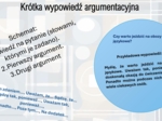 Wklejka "Krótka wypowiedź argumentacyjna" E8