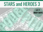 Stars and Heroes 3 unit 4 – zakładki do książki