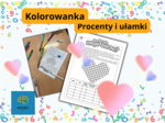 Co kryje moje serce? Klasa 6. Serce. Procenty. Karta pracy. Zadanie. Kolorowanka.