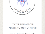 Innowacja pedagogiczna modelowanie w chemii canva chemia