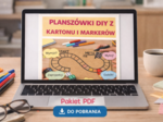 Planszówki DIY z kartonu i markerów