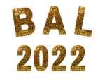 Napis: "Bal 2022 " ❤