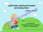 Wkładki do książek. Zakończenie roku szkolnego. Klasy 1-3 . Wzór 9 (chłopiec i dziewczynka osobno)