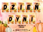 Dzień Dyni - girlanda, obrazki a4