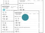 Kartkówka - mnożenie i dzielenie ułamków zwykłych. Klasa 5