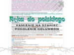 Karta pracy. KAMIENIE NA SZANIEC. „Jakaż to wielka była gra!”. Pokolenie Kolumbów.