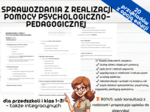 SPRAWOZDANIA Z REALIZACJI POMOCY PSYCHOLOGICZNO-PEDAGOGICZNEJ! Przedszkole Klasy 1, 2, 3